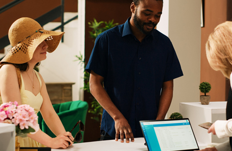 Concierge-Style Front Desk Guards