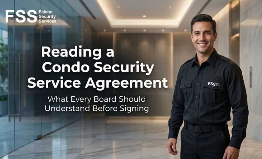 Reading a Condo Security Service Agreement: What Every Board Should Understand Before Signing