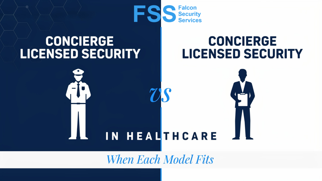 Concierge vs Licensed Security in Healthcare